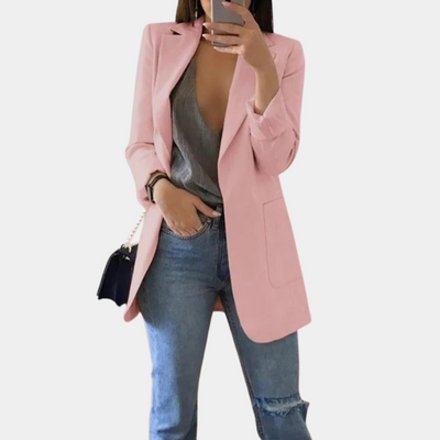 Jacoba | Stilfuld Casual Sort Blazer