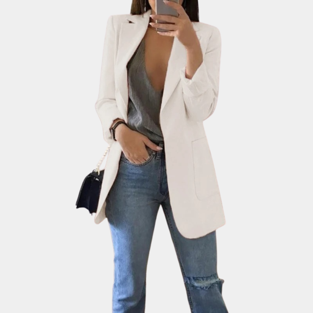 Jacoba | Stilfuld Casual Sort Blazer
