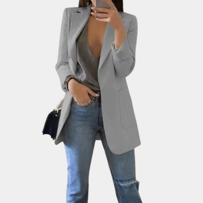 Jacoba | Stilfuld Casual Sort Blazer